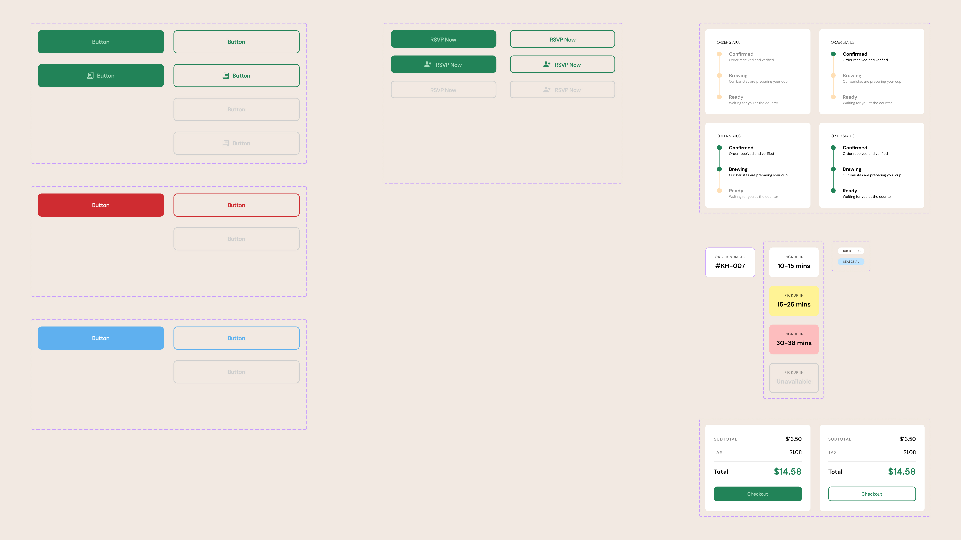 Components and buttons