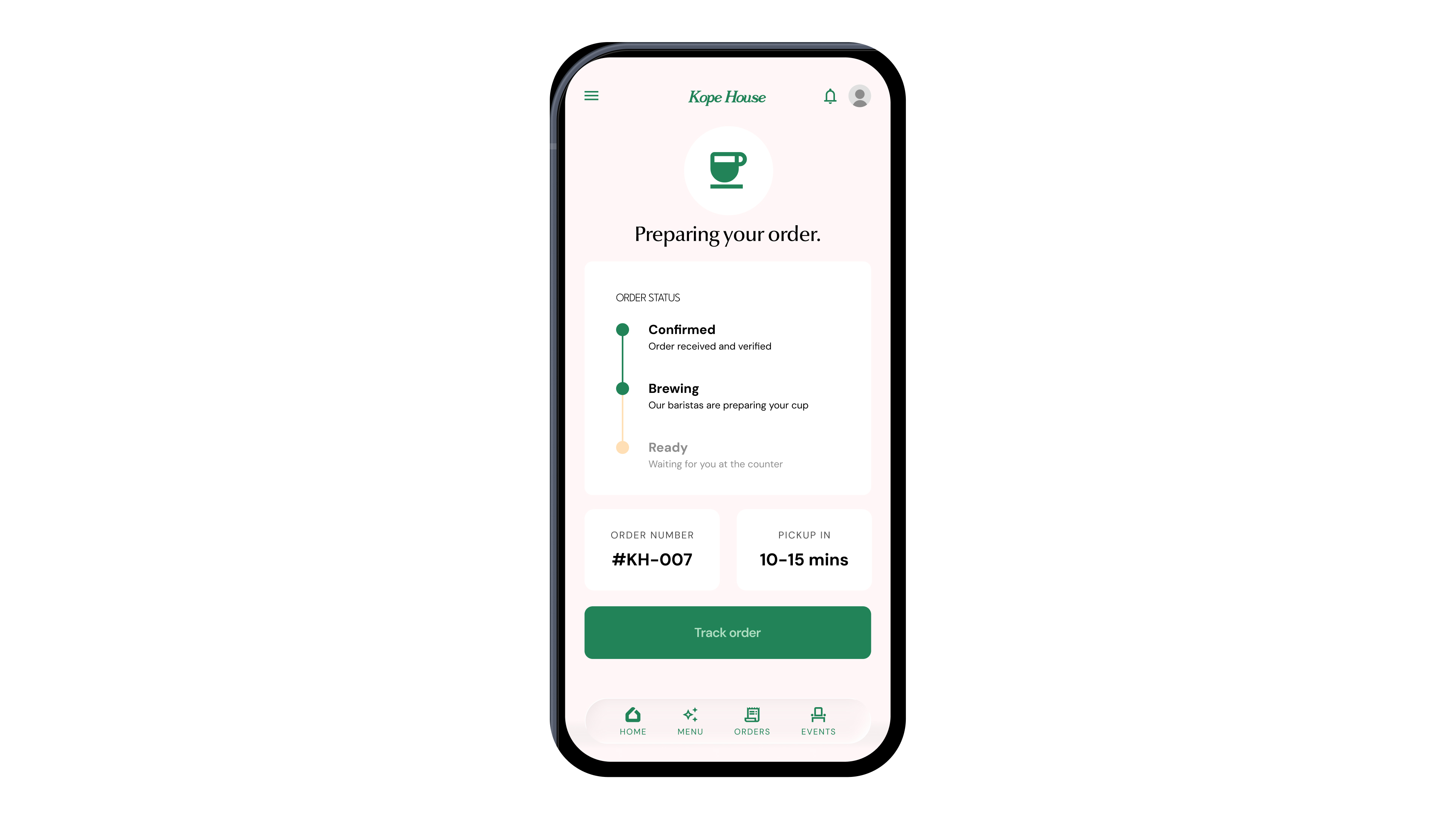 Order page